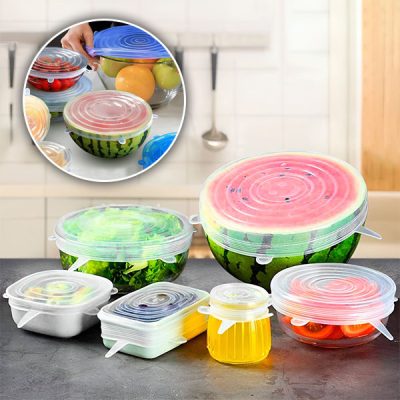 Kuhinjski silikonski pokrovčki (12 kosov) | SILICAPS