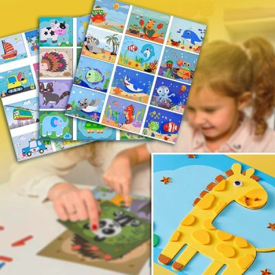 3D nalepke iz EVA pene (12 listov) | STICKYFUN